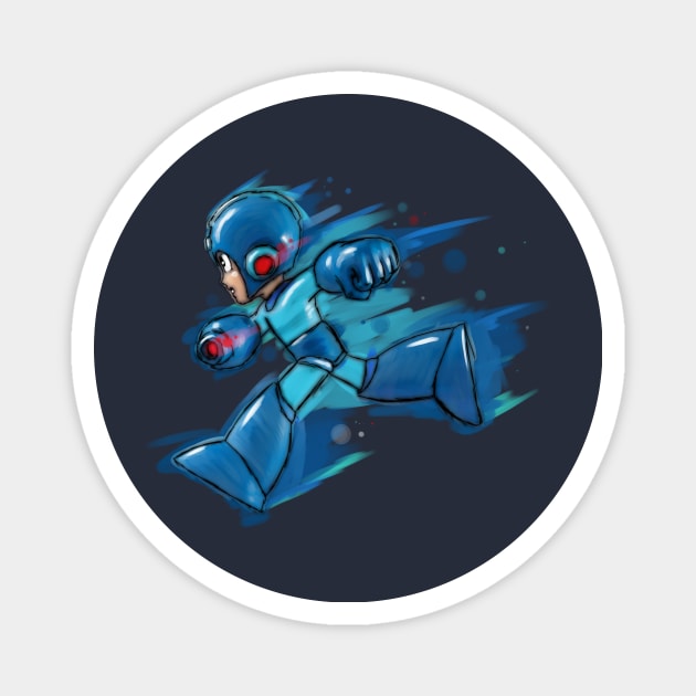 MegaMan Magnet by Beanzomatic